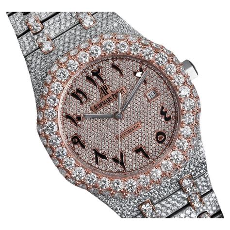 fake diamond watch|diamond watch iced out.